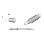 C210006 JBC Tools Bevel Soldering Cartridge Tip 1mm x 4.6mm