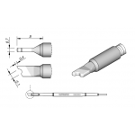 C210012 JBC Tools Soldering Cartridge Mini-Wave Tip for Fine Pitch Applications