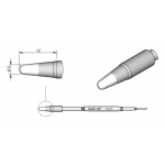 C245-107 (0.3mm x 12mm) JBC Tools Conical Soldering Cartridge