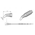 C245-260 (2.0mm x 10mm) JBC Tools Bent Soldering Cartridge