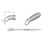 C245-628 (4.0mm x 11.5mm) JBC Tools Bent Soldering Cartridge