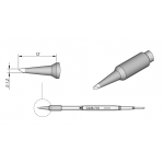 C245-710 (1.2mm x 12mm) JBCTools Angled Soldering Cartridge