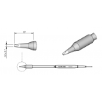 C245-806 (1.2x.07mm x 10mm) JBC Tools Chisel Soldering Cartridge