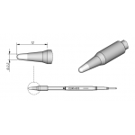 C245-933 (0.22mm x 12mm) JBC Tools Conical Soldering Cartridge