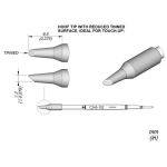 C245-102 Bevel (0.2mm) JBC Tools Soldering Cartridge with Hoof Tip