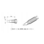 JBC Tools C210-029 cartridge Spoon Tip are appropriate for precision soldering jobs with medium power requirements.