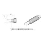 JBC Tools C210031 bevel cartridge tip appropriate for precision soldering jobs with medium power requirements