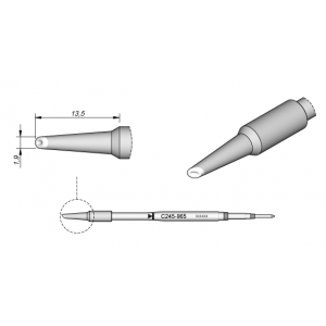 JBC C245-965 Lead Free Soldering Cartridge is a Mini Spoon Tip that is 1.9mm.