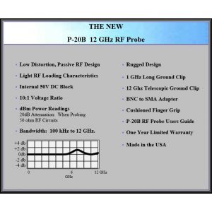 Auburn Technologies P-20B 12Ghz RF Probe Specs