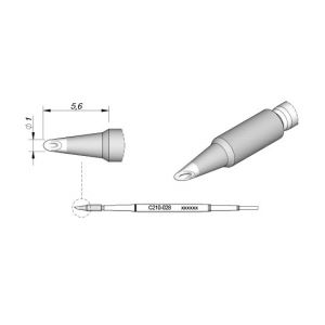 JBC Tools C210-028 cartridge Spoon Tip are appropriate for precision soldering jobs with medium power requirements.