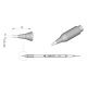 C245-773 (0.8x0.3mm JBC Tools Chisel Soldering Cartridge
